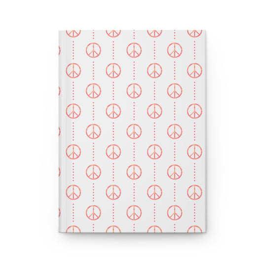 Retro Sunset Peace Sign Journal | Retro Notebook | Colorful Writing Journal | Boho Notebook for Journaling & Planning