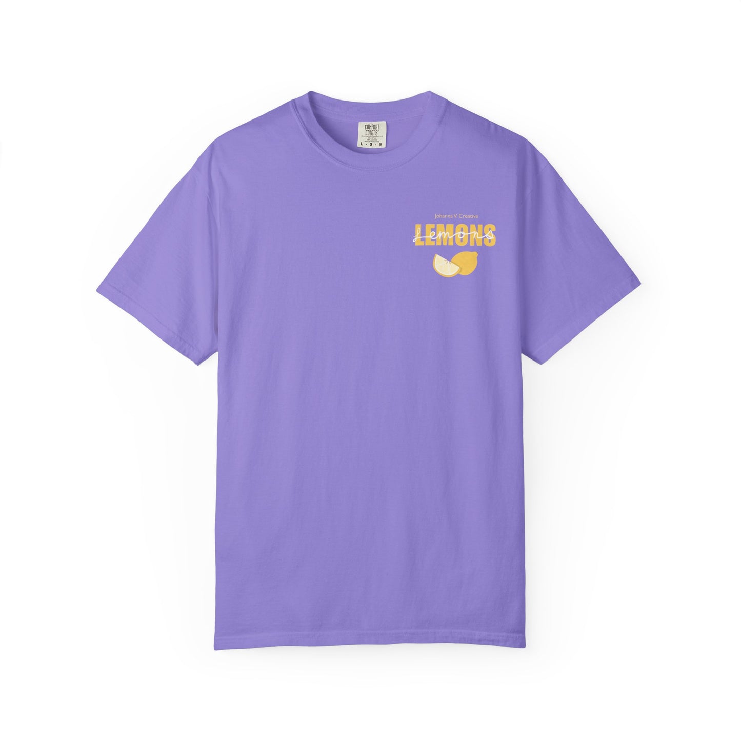Lemon Pattern Graphic Tee – Bright Citrus Summer Aesthetic Shirt