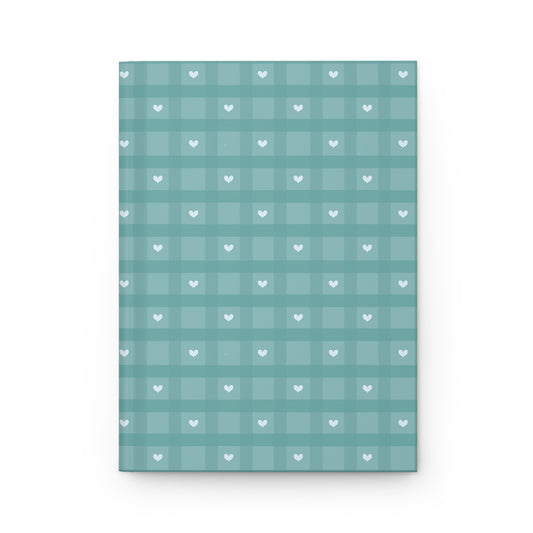 The French Nook Sweet Hearts Journal | Blue Gingham Notebook | Cottagecore Writing Journal | Everyday Notebook for Journaling & Planning