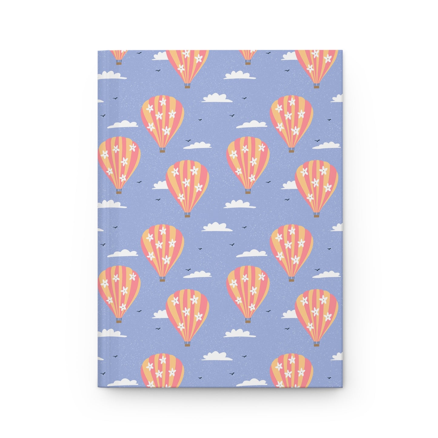 Blooming Skies Journal – Purple Hot Air Balloon Notebook | Dreamy Aesthetic Floral Sky Journal | Writing & Reflection Notebook Gift