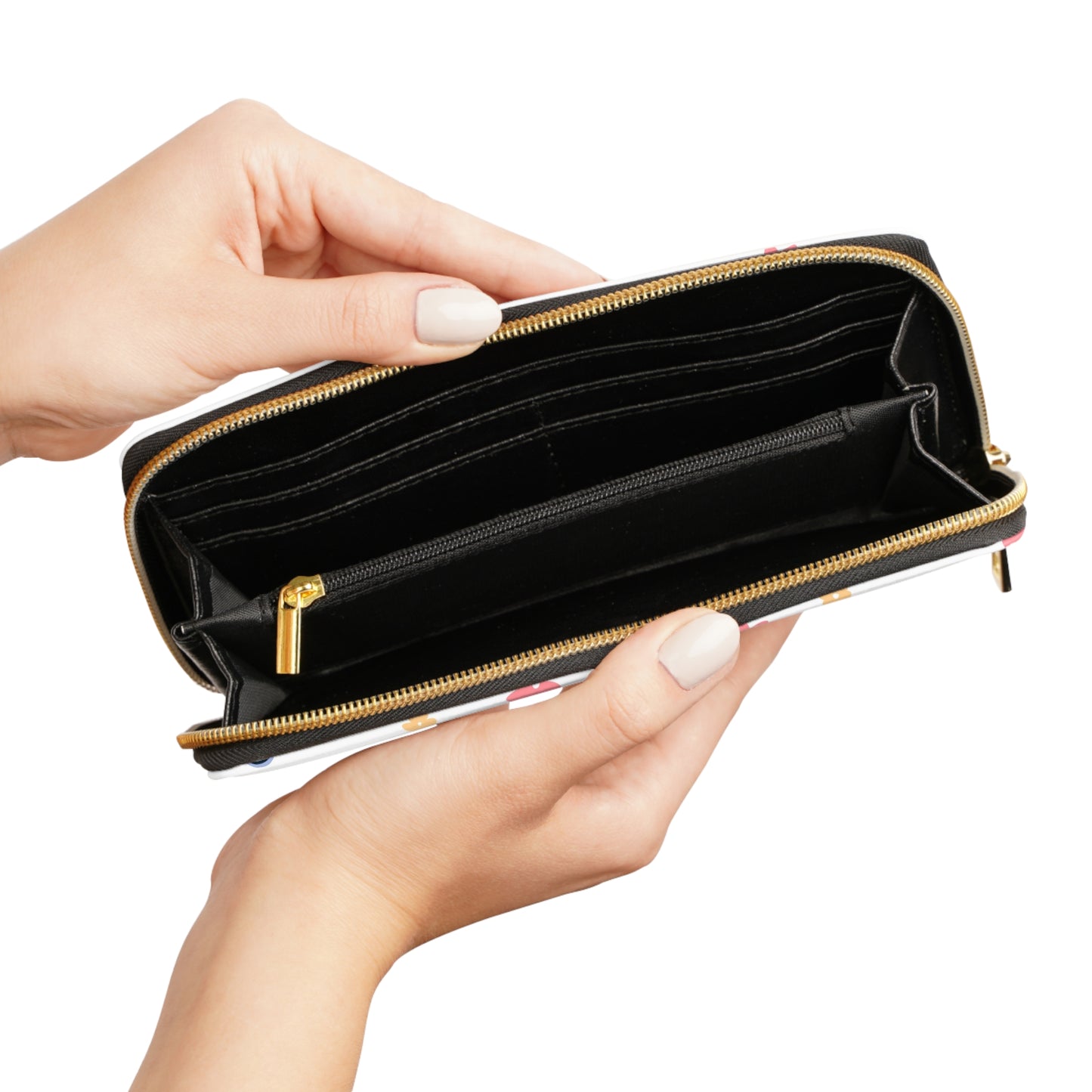 Drift & Daydream: Scattered Bloom Zipper Wallet