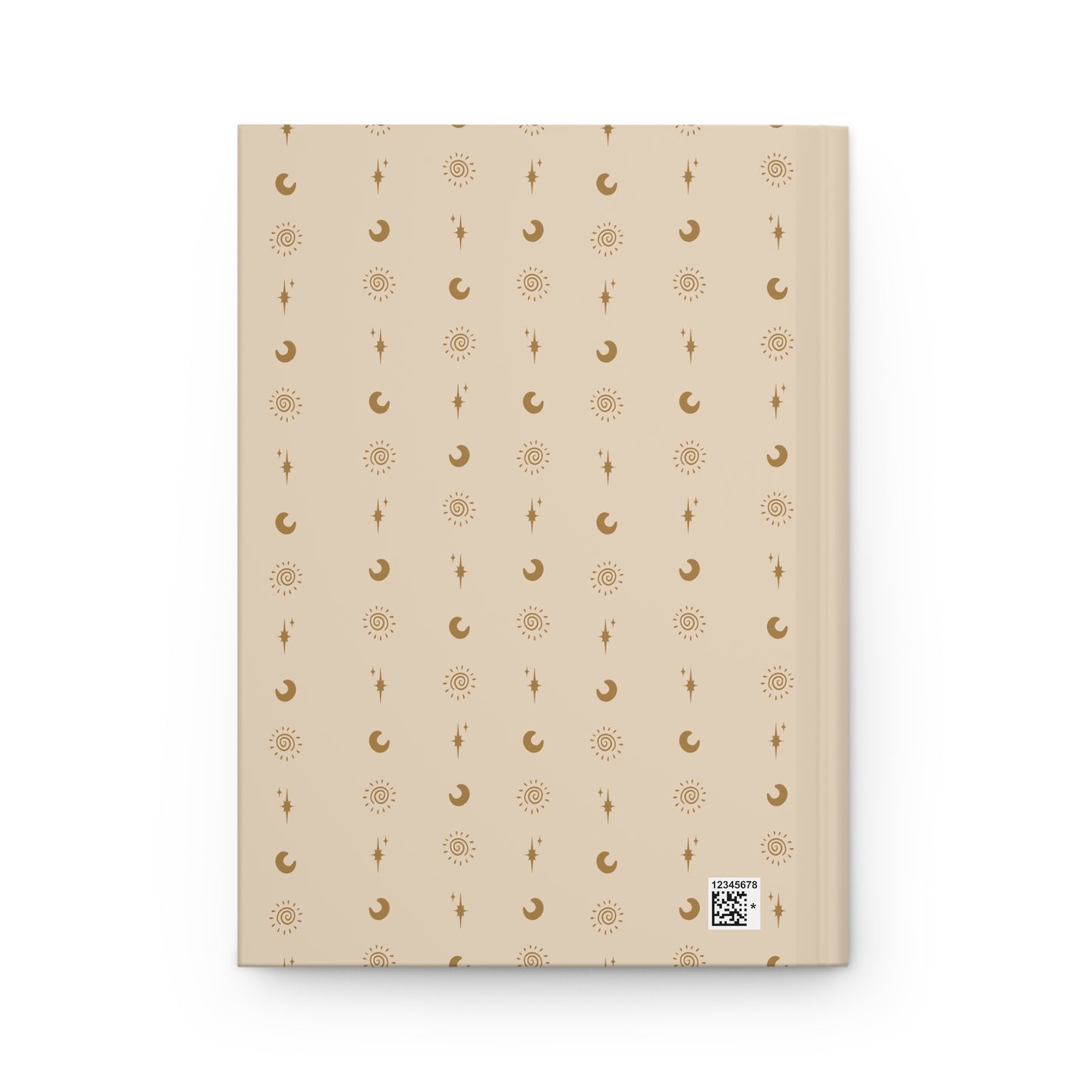 Neutral Celestial Hardcover Journal | Sun Moon & Star Lined Notebook