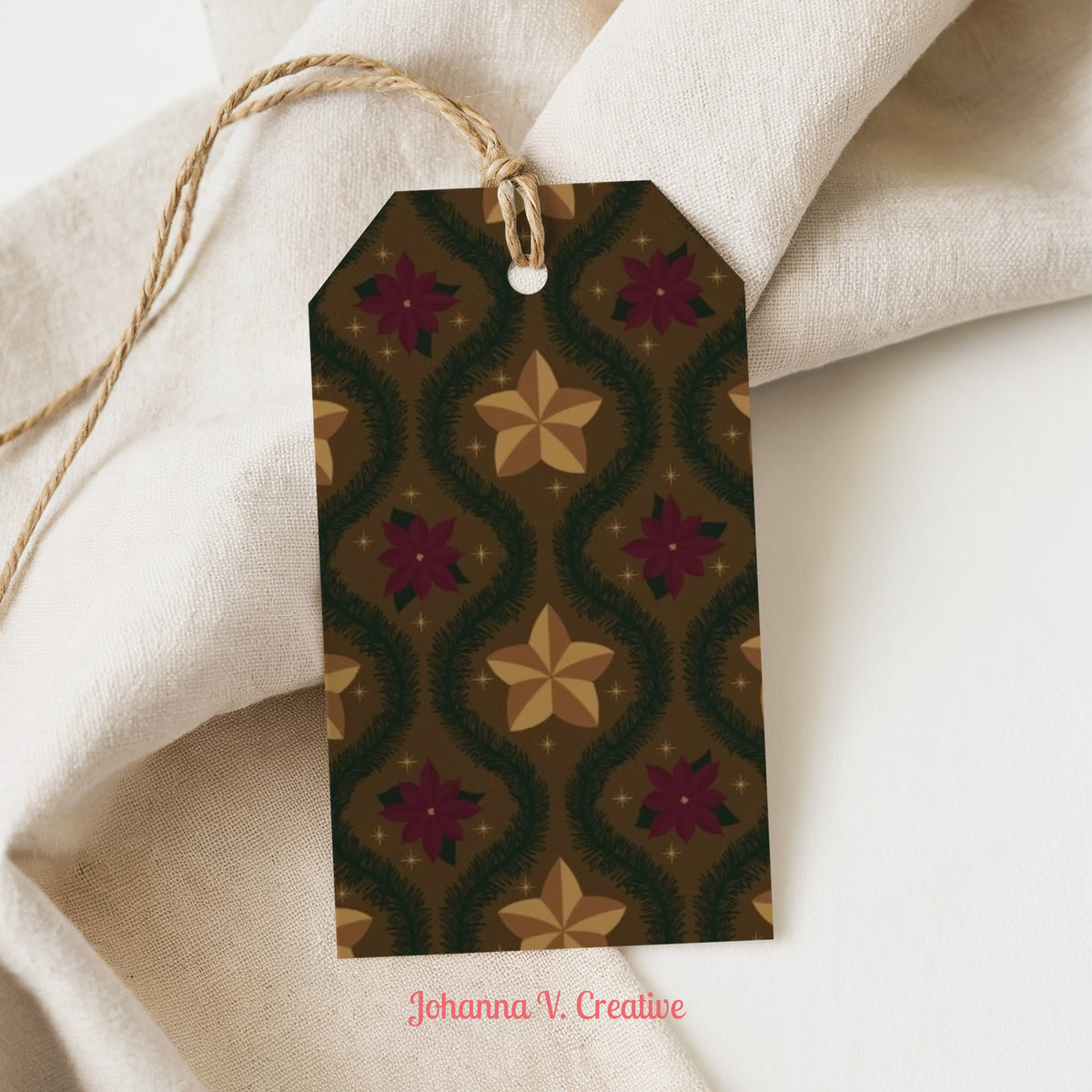 Printable Christmas Gift Tags | 24 Holiday Gift Tag Designs