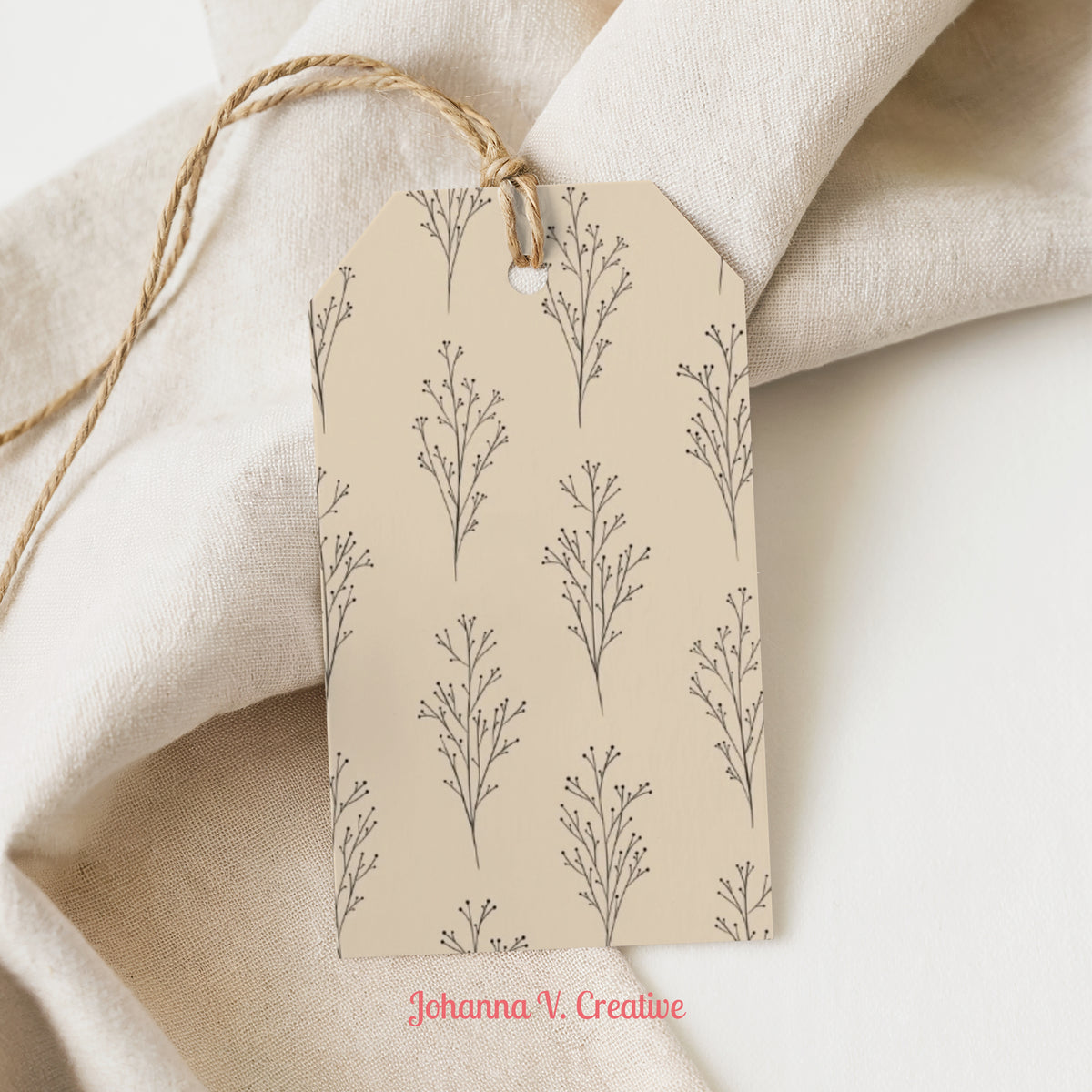 Printable Christmas Gift Tags | 24 Holiday Gift Tag Designs