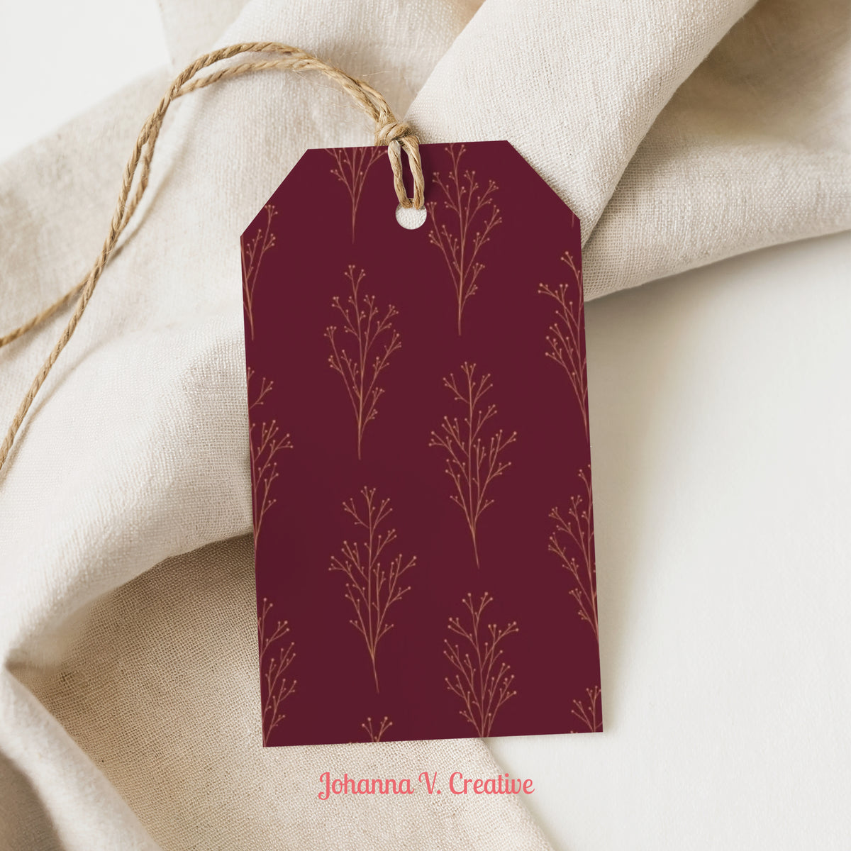 Printable Christmas Gift Tags | 24 Holiday Gift Tag Designs