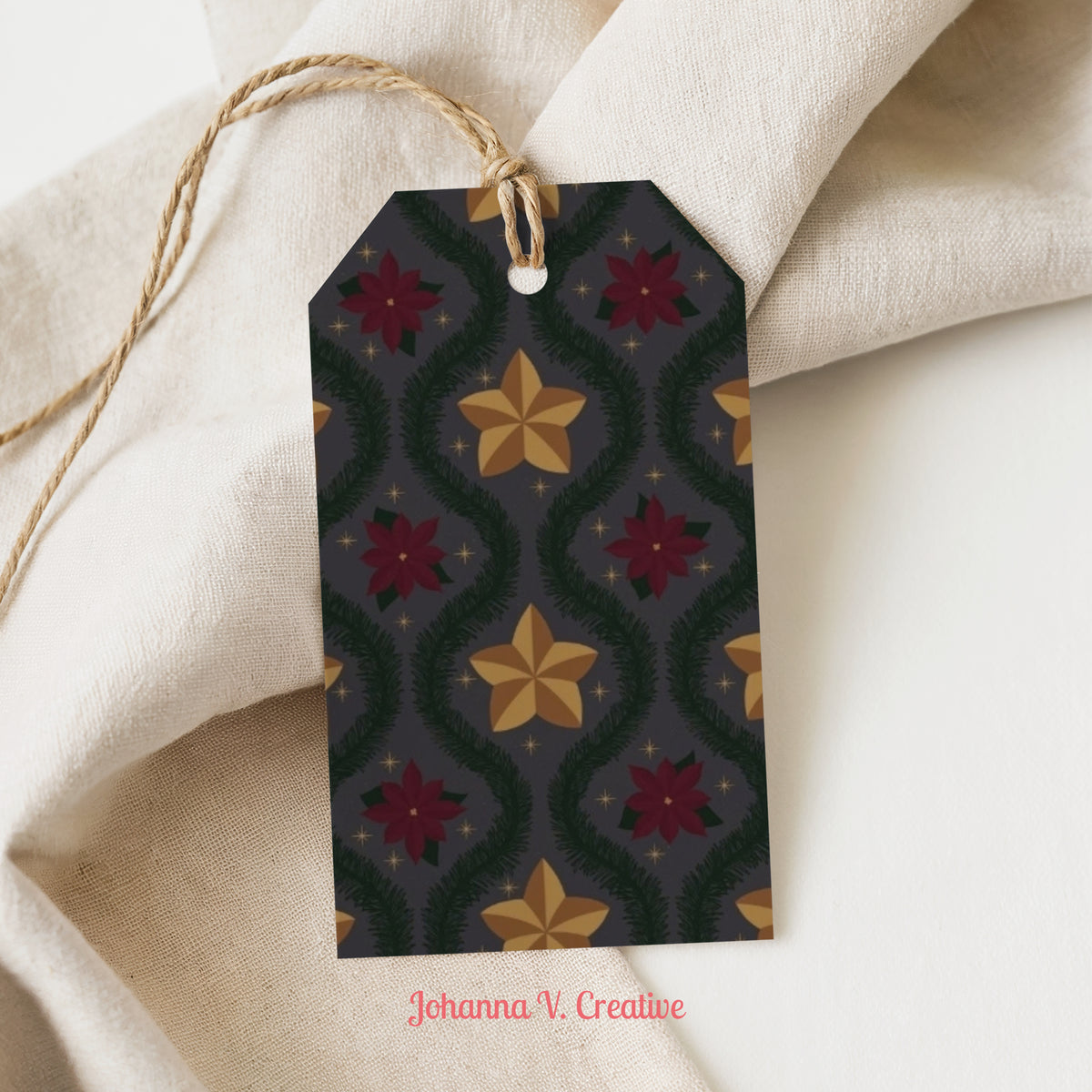 Printable Christmas Gift Tags | 24 Holiday Gift Tag Designs