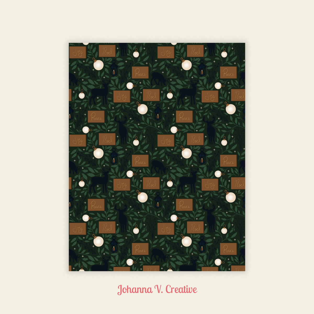 Christmas Printable Craft Paper | Set of 8 Holiday Patterned Papers