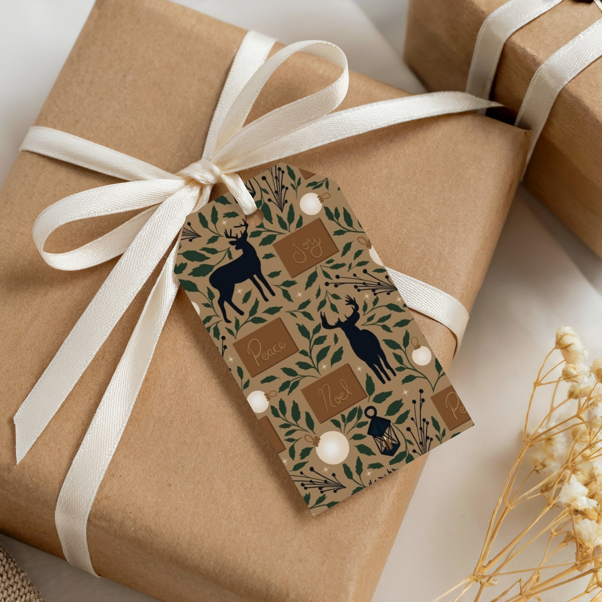 Printable Christmas Gift Tags | 24 Holiday Gift Tag Designs