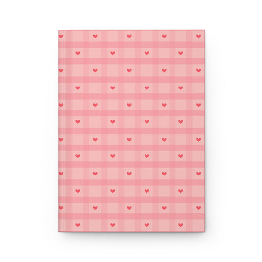 The French Nook Sweet Hearts Journal | Pink Gingham Notebook | Cottagecore Writing Journal | Everyday Notebook for Journaling & Planning