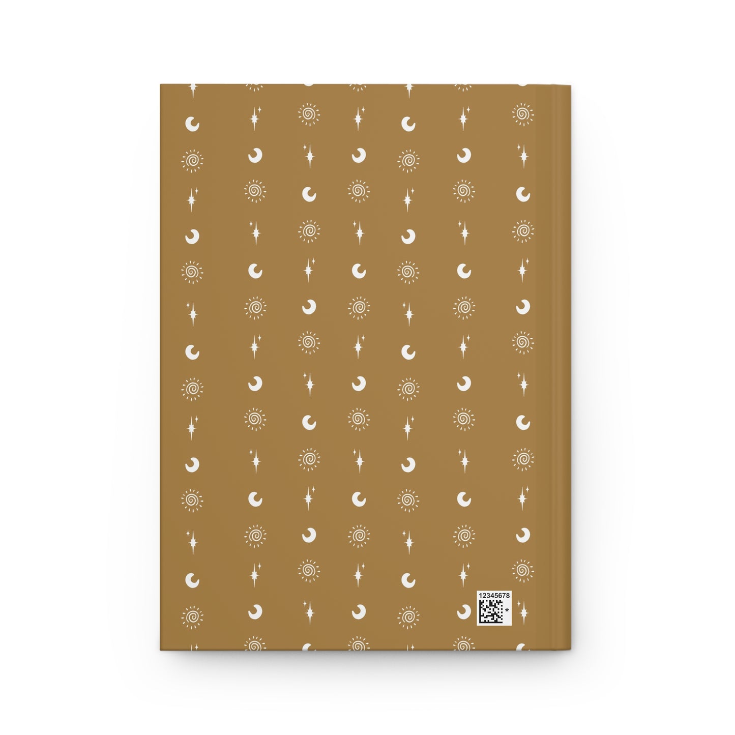 Golden Celestial Hardcover Journal | Sun, Moon & Star Lined Notebook