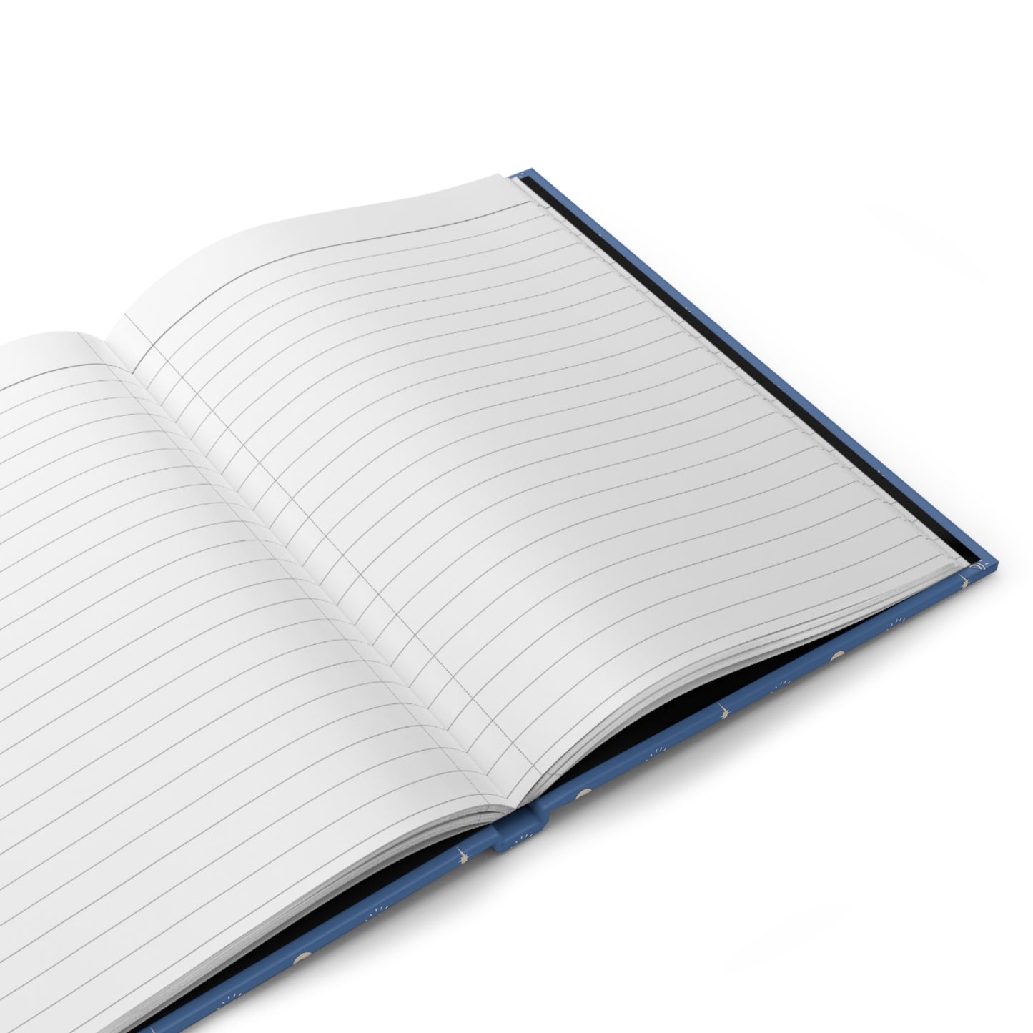 Cornflower Blue Celestial Hardcover Journal | Sun Moon & Star Notebook