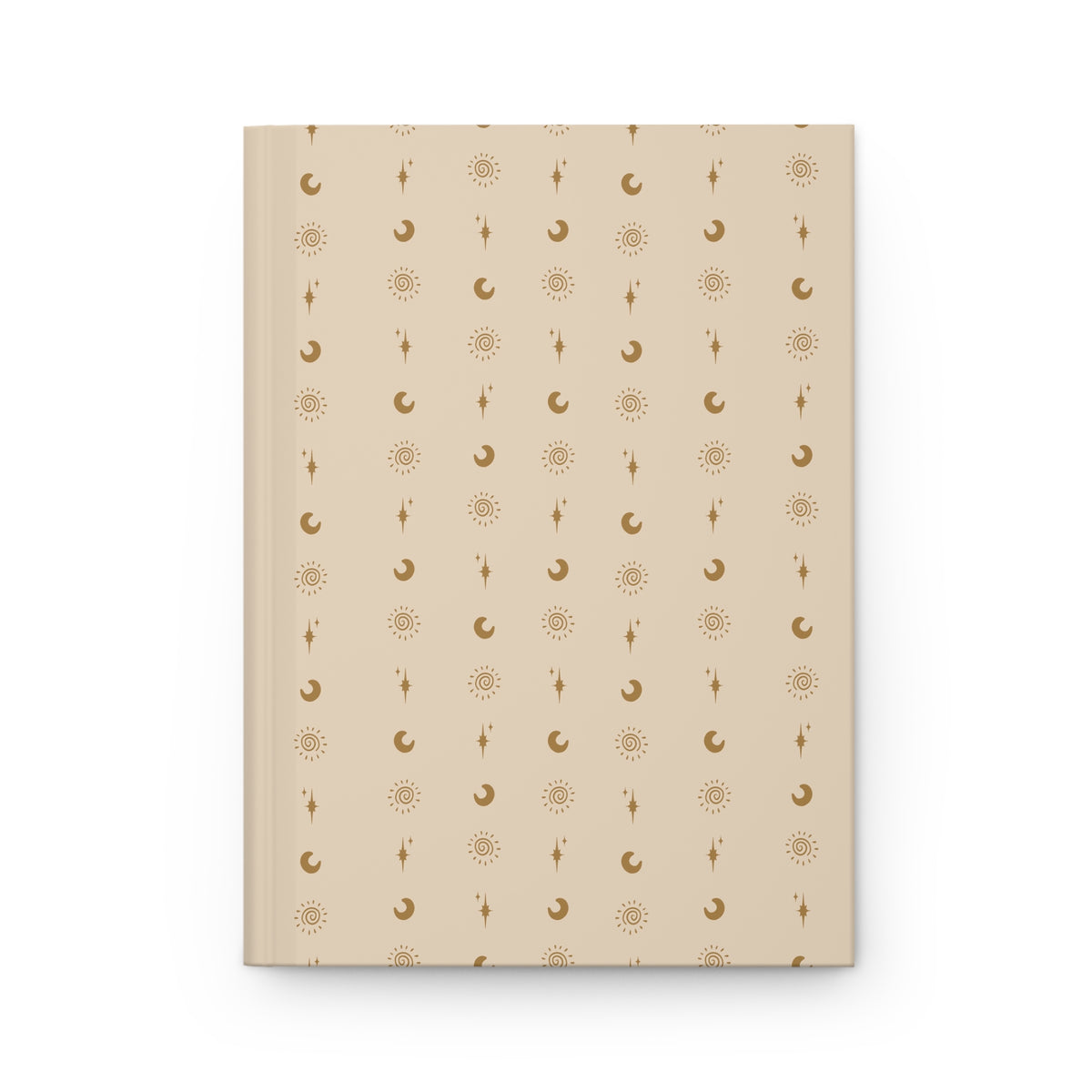 Neutral Celestial Hardcover Journal | Sun Moon & Star Lined Notebook