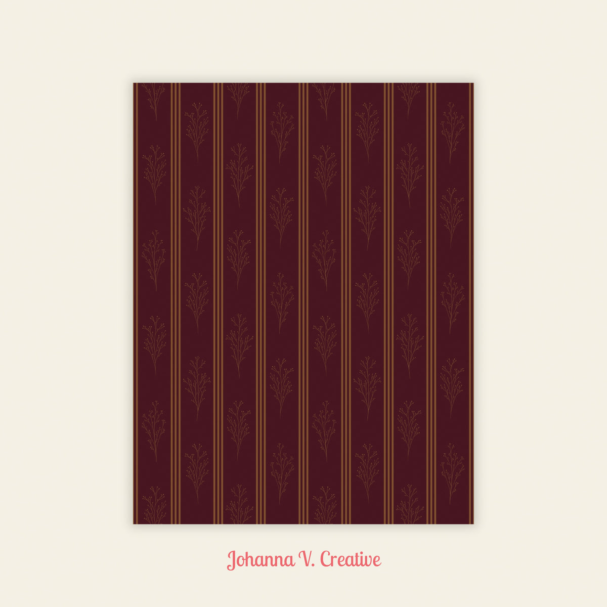 Christmas Printable Craft Paper | Set of 8 Holiday Patterned Papers