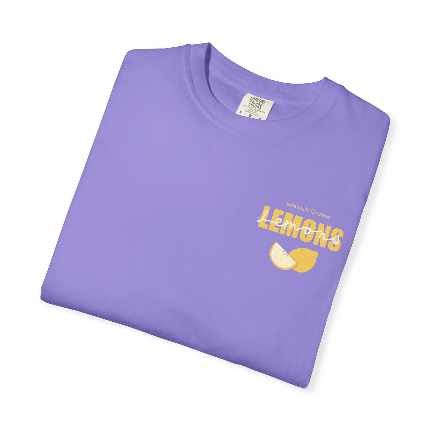 Lemon Pattern Graphic Tee – Bright Citrus Summer Aesthetic Shirt