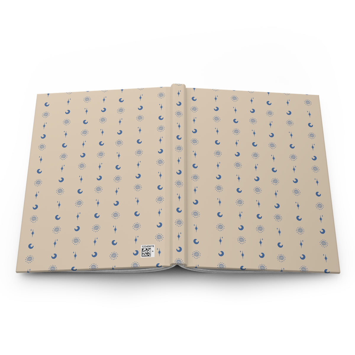 Blue Celestial Hardcover Journal | Sun Moon & Star Lined Notebook