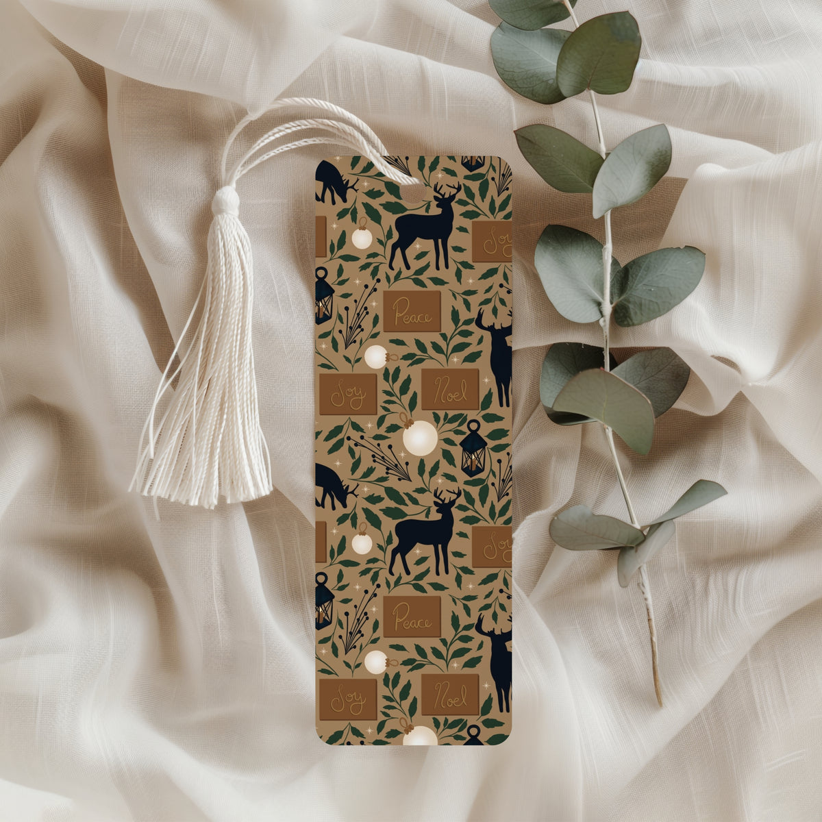 Christmas Patterned Bookmarks | Set of 8 Printable Bookmarks