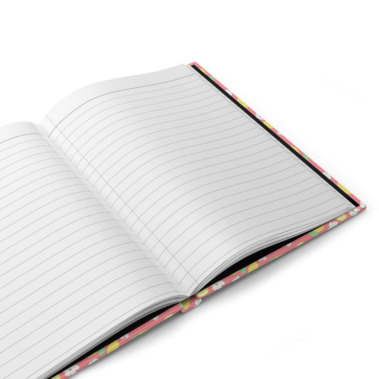 Lemon Blossom Hardcover Journal – Bright Citrus Floral Notebook for Writing, Planning & Creativity