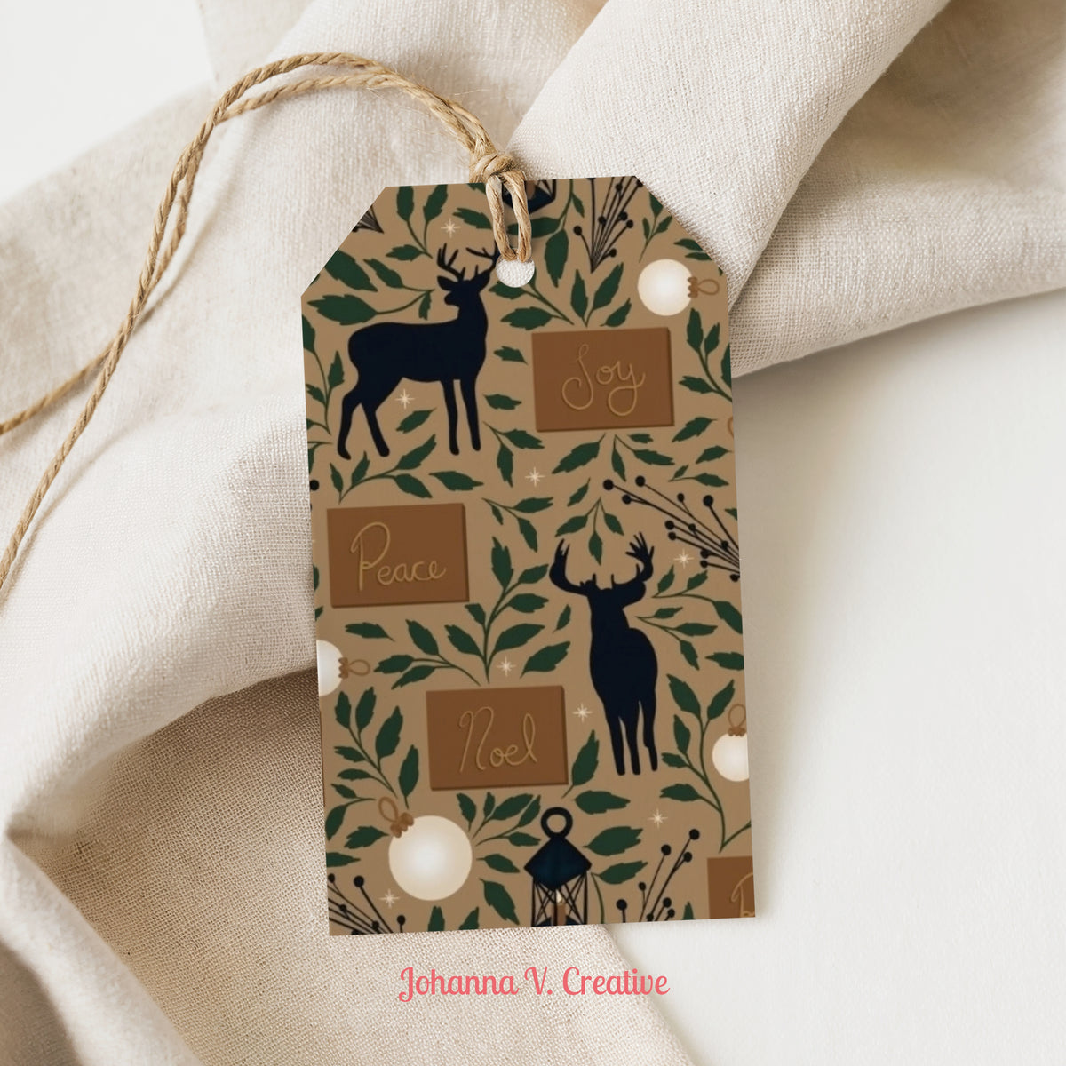 Printable Christmas Gift Tags | 24 Holiday Gift Tag Designs