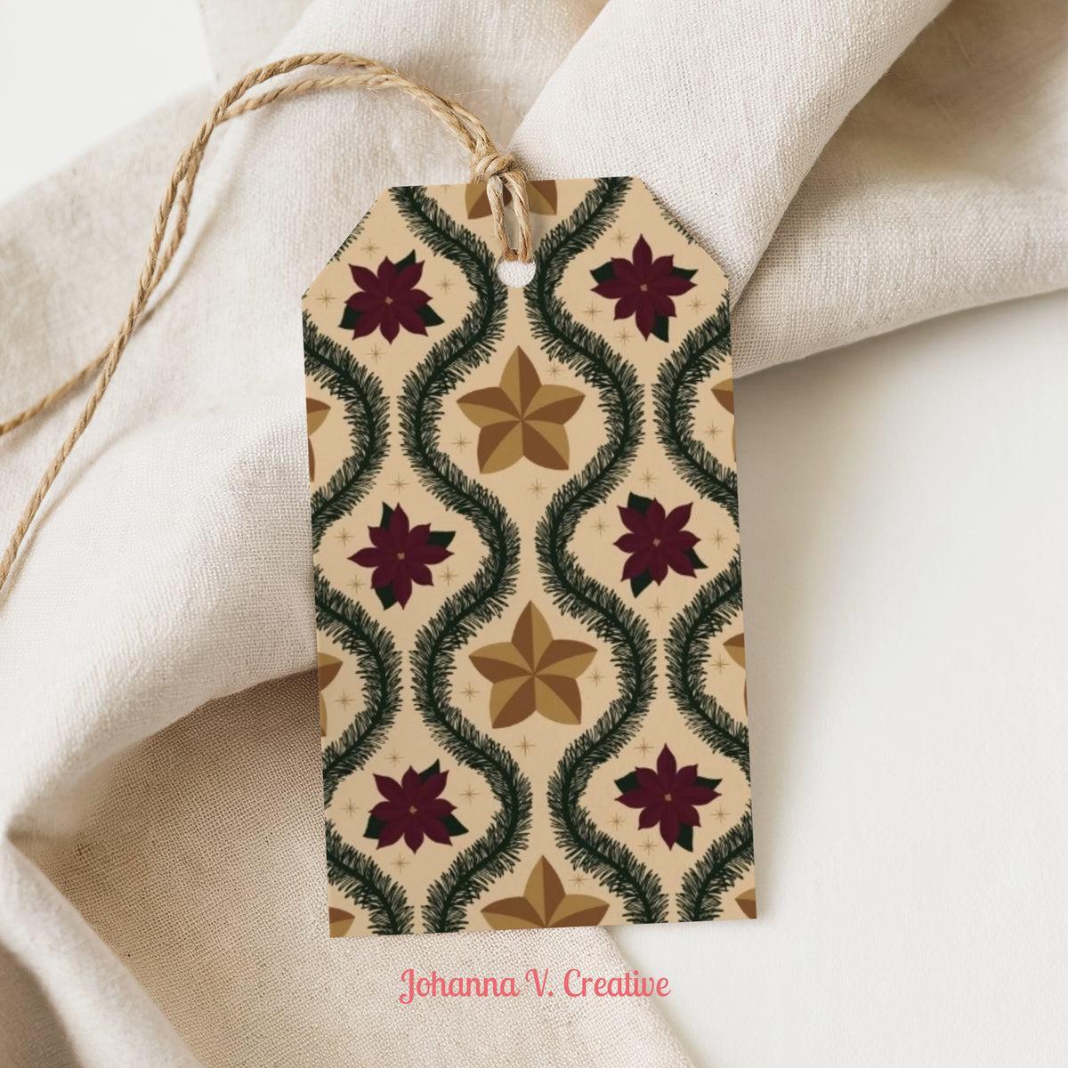 Printable Christmas Gift Tags | 24 Holiday Gift Tag Designs