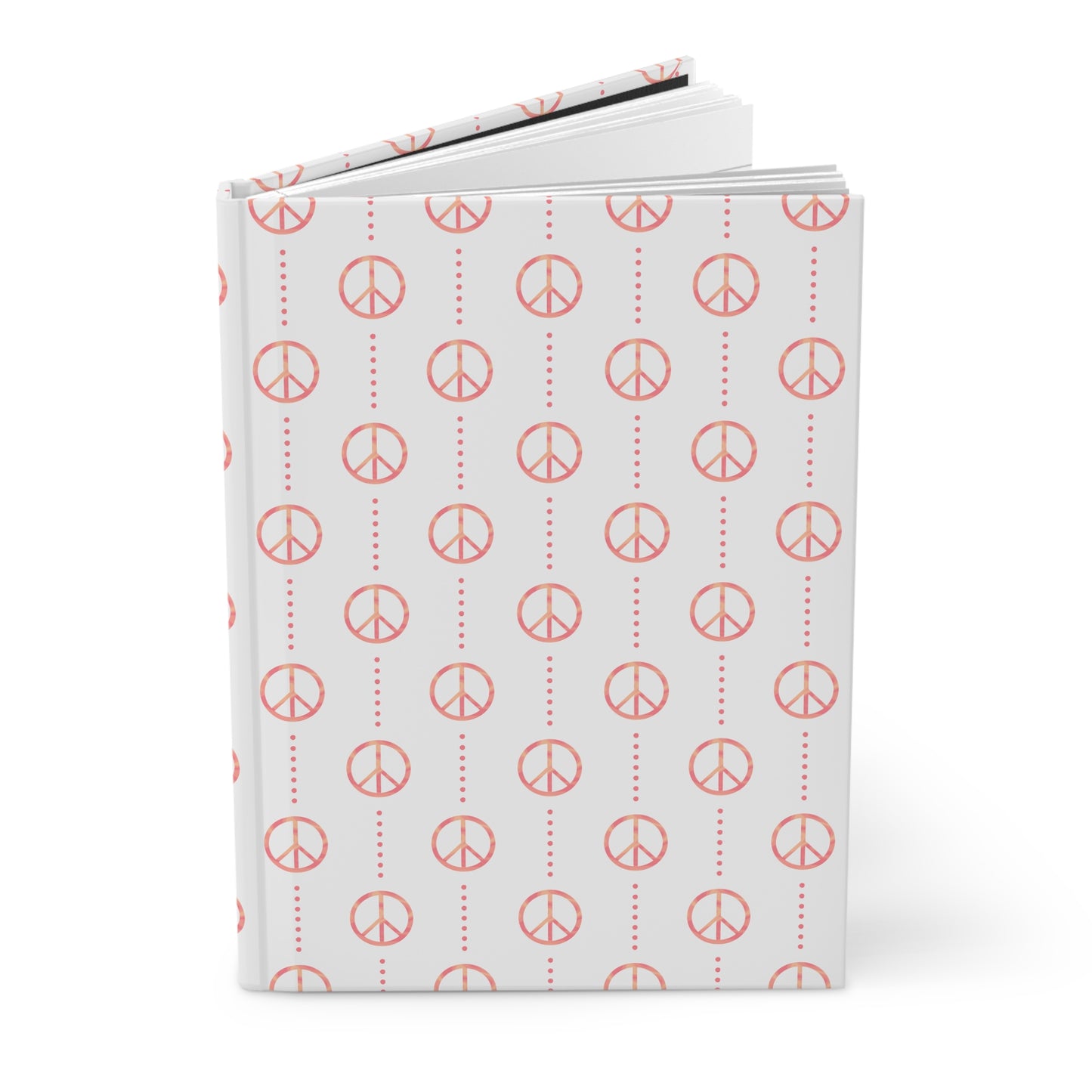 Retro Sunset Peace Sign Journal | Retro Notebook | Colorful Writing Journal | Boho Notebook for Journaling & Planning