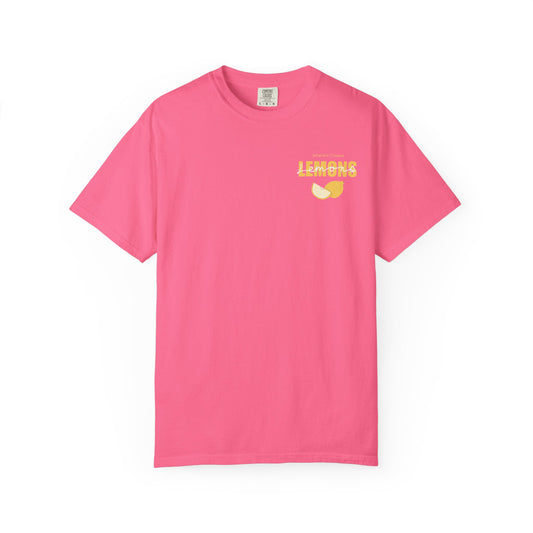 Lemon Pattern Graphic Tee – Bright Citrus Summer Aesthetic Shirt