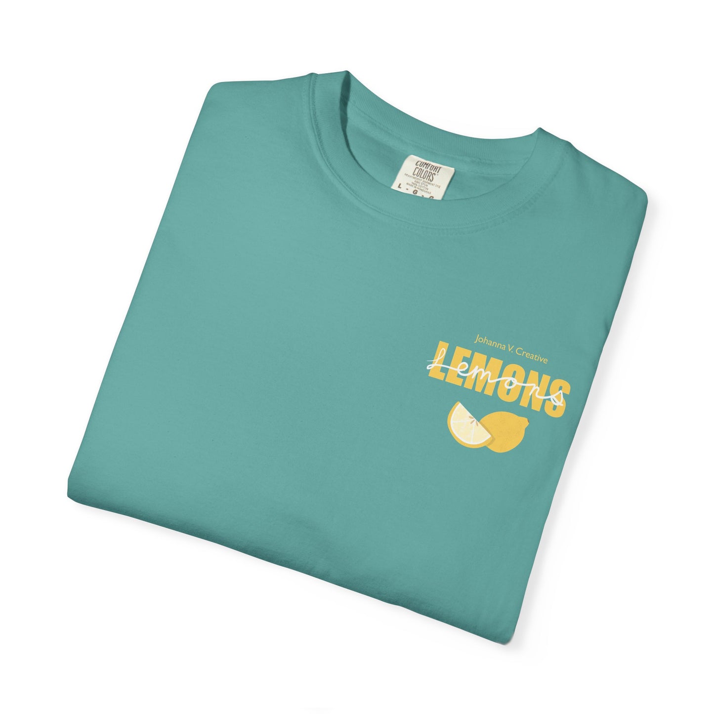 Lemon Pattern Graphic Tee – Bright Citrus Summer Aesthetic Shirt