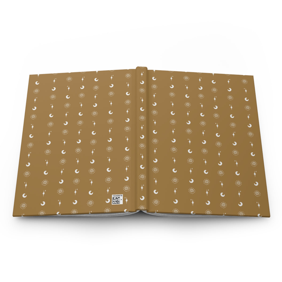 Golden Celestial Hardcover Journal | Sun, Moon & Star Lined Notebook