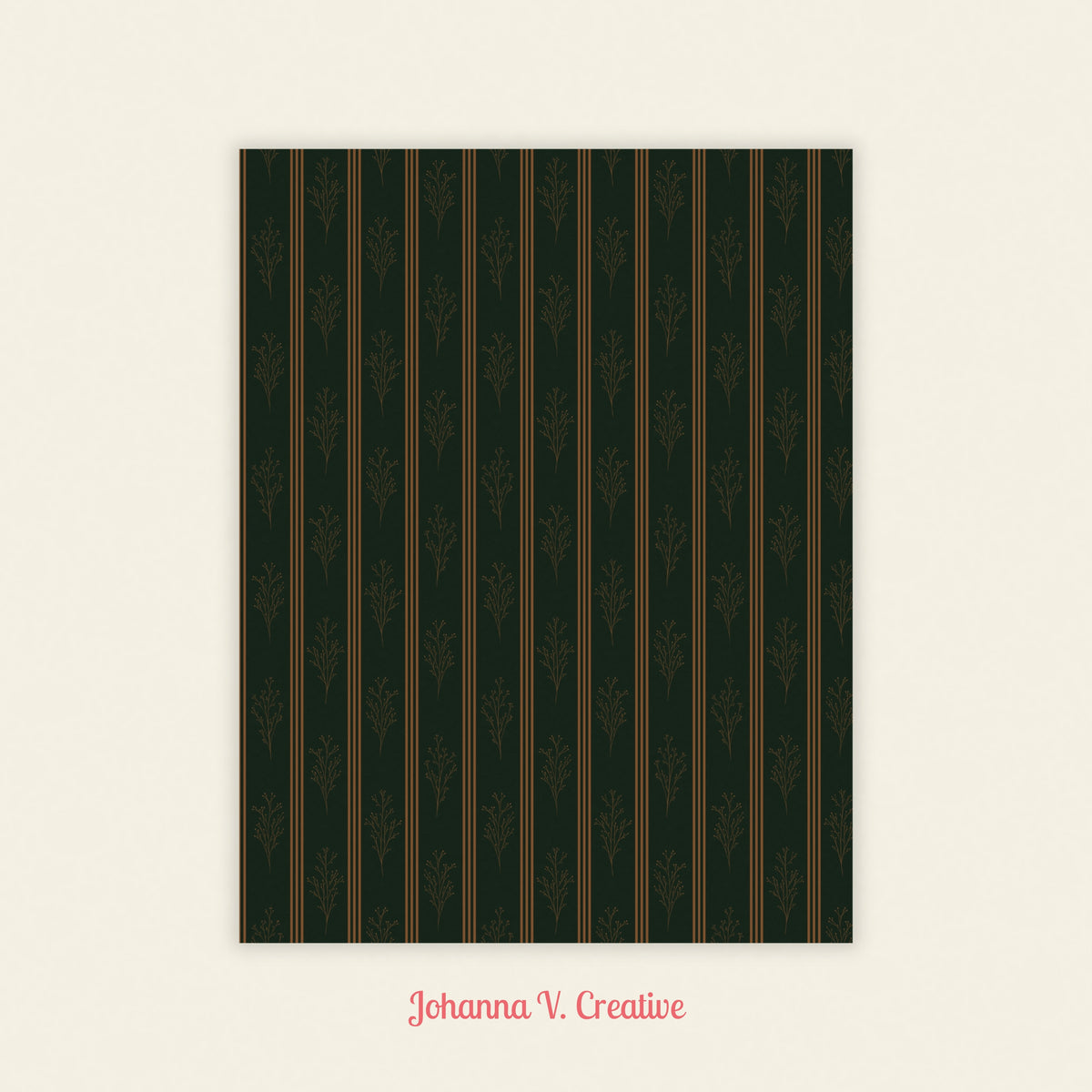Christmas Printable Craft Paper | Set of 8 Holiday Patterned Papers