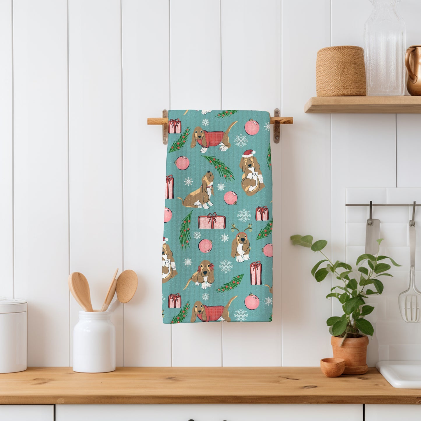 Christmas Basset Hound Seamless Pattern Blue Green | Holiday Dog Print | 12x12” PNG Digital Download Christmas Basset Hound Seamless Pattern | Holiday Dog Print | 12x12” PNG Digital Download