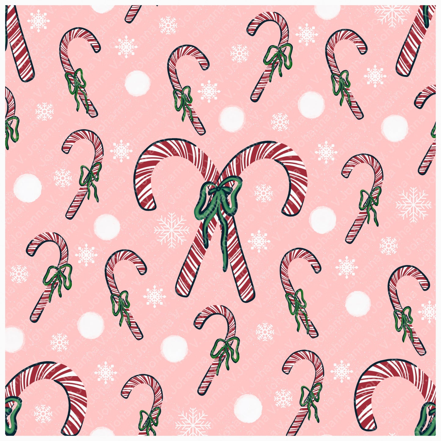 Christmas Basset Hound Seamless Pattern Bundle Mauve | Ornaments, Lights, Gifts & Candy Canes | 12x12” PNGs | Digital Download | Commercial & Personal