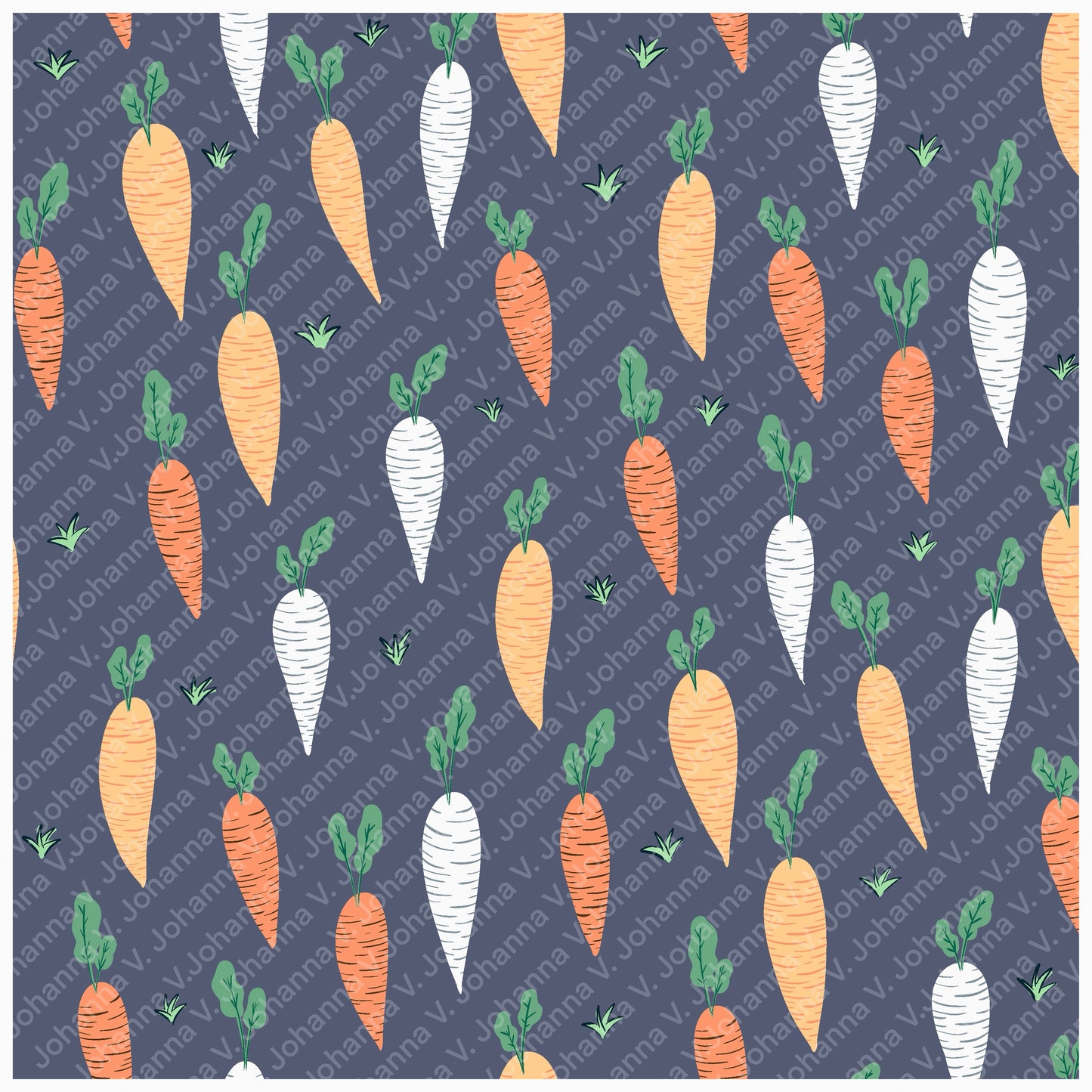 Spring Bunny Pattern Collection Peach | Bunnies, Flowers & Carrots | Seamless Digital Paper PNG for Sublimation & POD