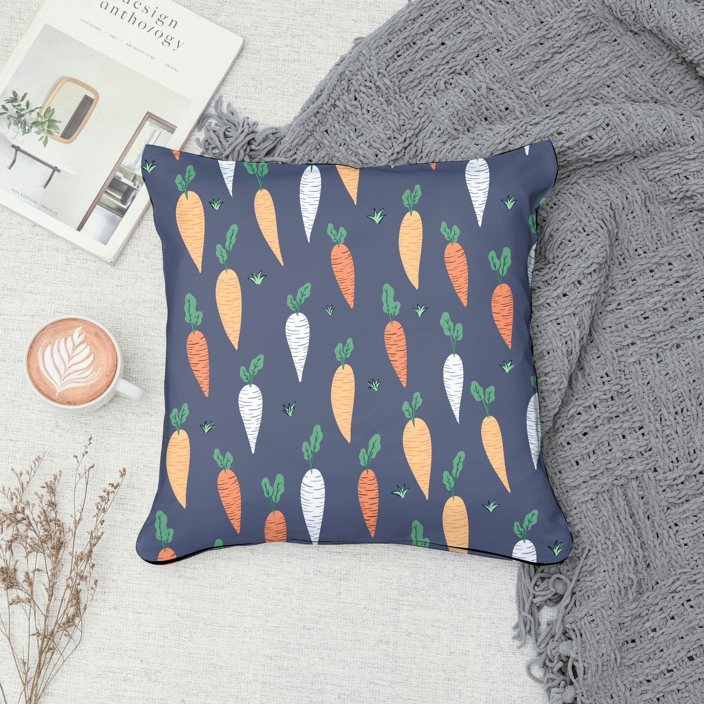 Spring Bunny Pattern Collection Peach | Bunnies, Flowers & Carrots | Seamless Digital Paper PNG for Sublimation & POD