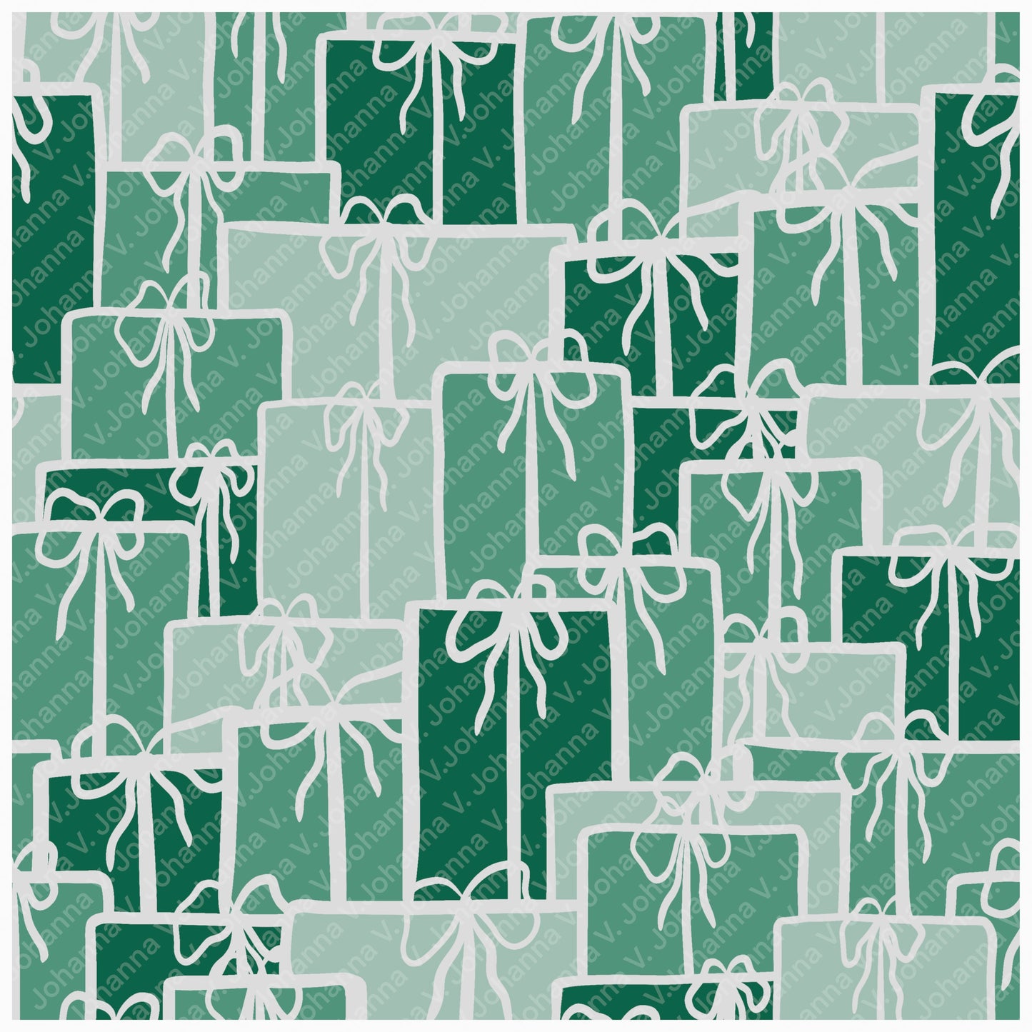 Christmas Basset Hound Seamless Pattern Bundle Mauve | Ornaments, Lights, Gifts & Candy Canes | 12x12” PNGs | Digital Download | Commercial & Personal