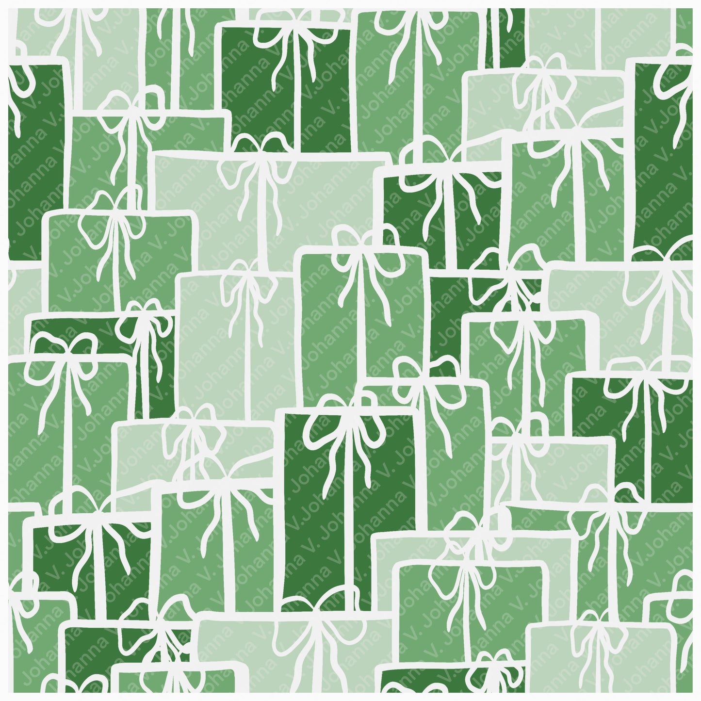 Christmas Basset Hound Seamless Pattern Bundle Blue | Ornaments, Lights, Gifts & Candy Canes | 12x12” PNGs | Digital Download | Commercial & Personal