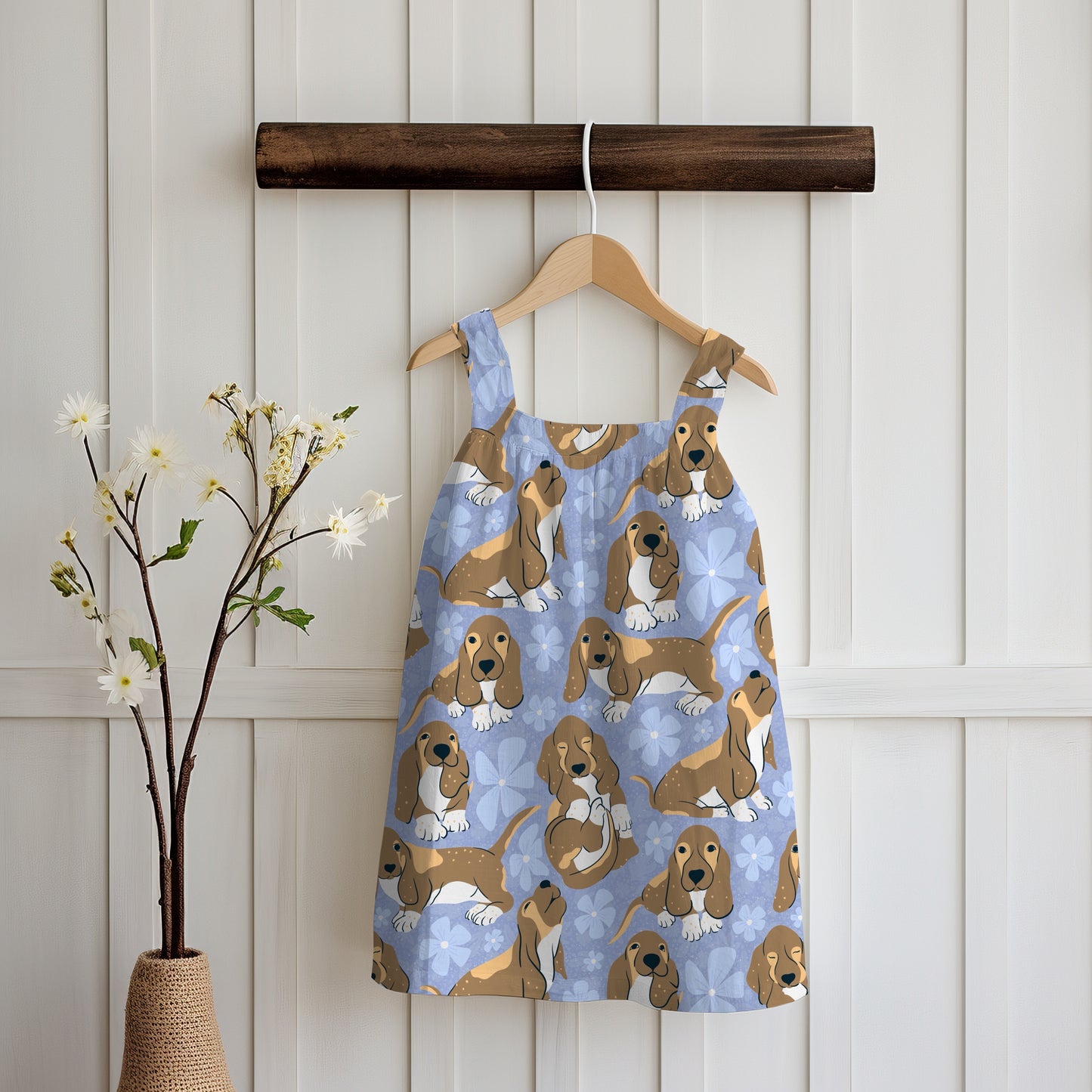 Basset Hound Seamless Pattern Bundle Purple | Florals, Botanicals & Dog Toys | 12x12” PNGs | Digital Download | Commercial & Personal