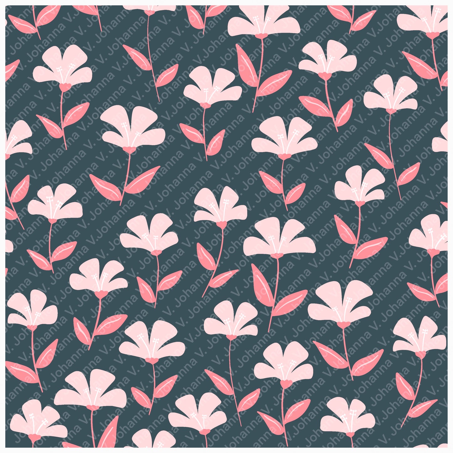 Basset Hound Seamless Pattern Bundle Black | Florals, Botanicals & Dog Toys | 12x12” PNGs | Digital Download | Commercial & Personal