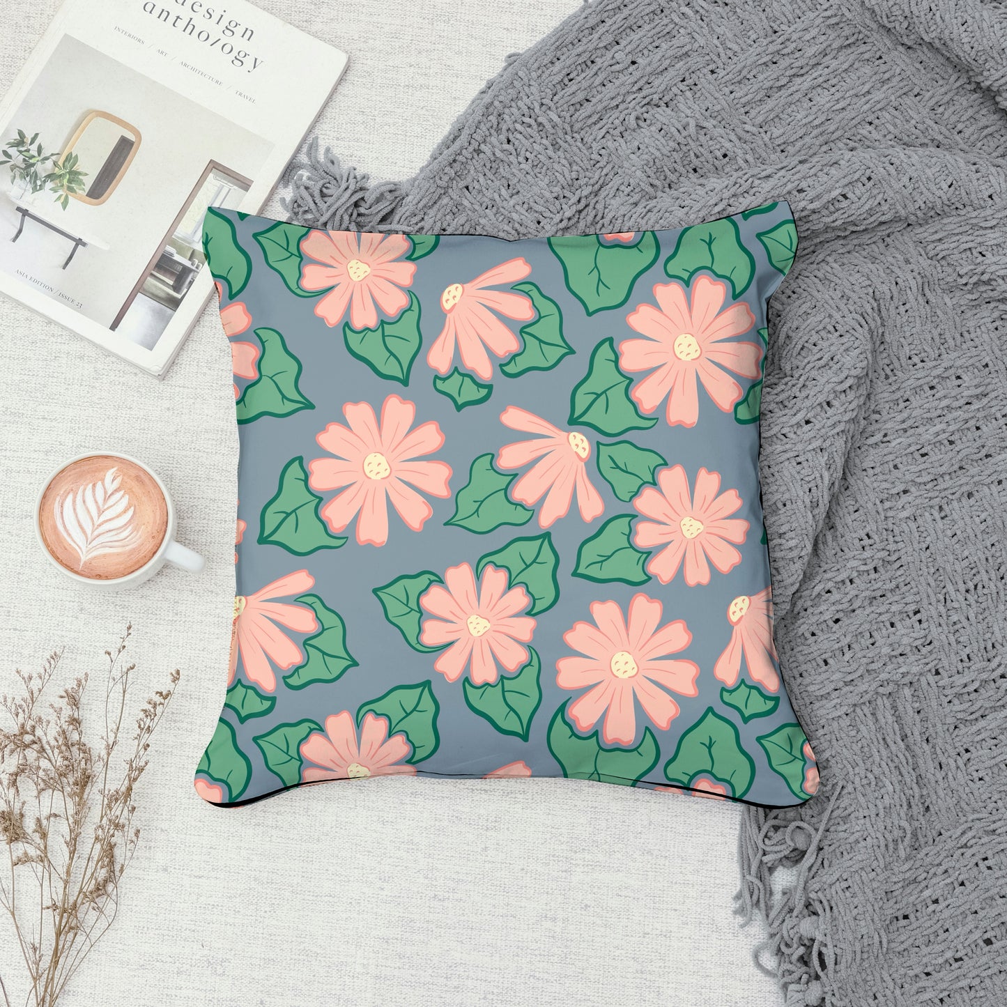 Seamless Floral Pattern Pink | Flowers & Botanicals | Elegant Digital Paper PNG for Sublimation & POD