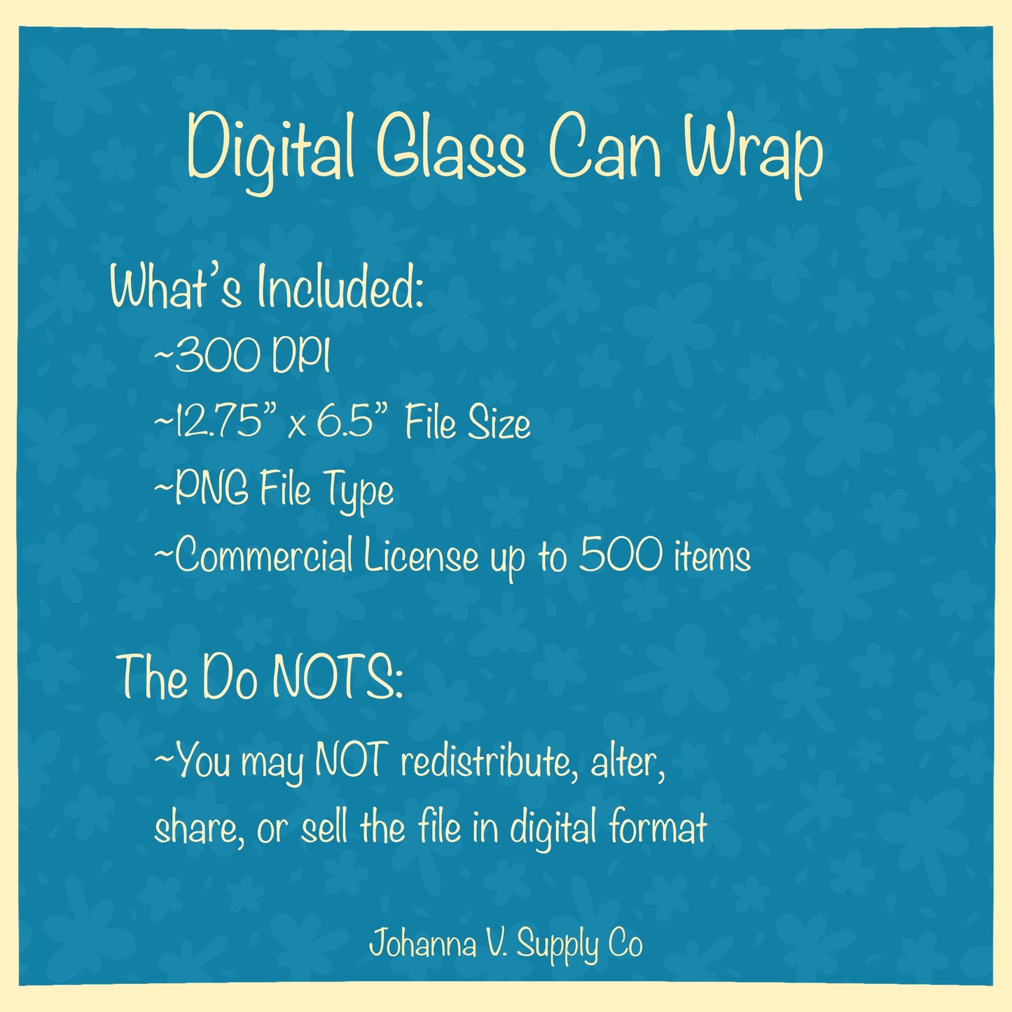 Oranges & Blossoms Glass Can Wrap PNG | 16oz Libbey Glass Wrap