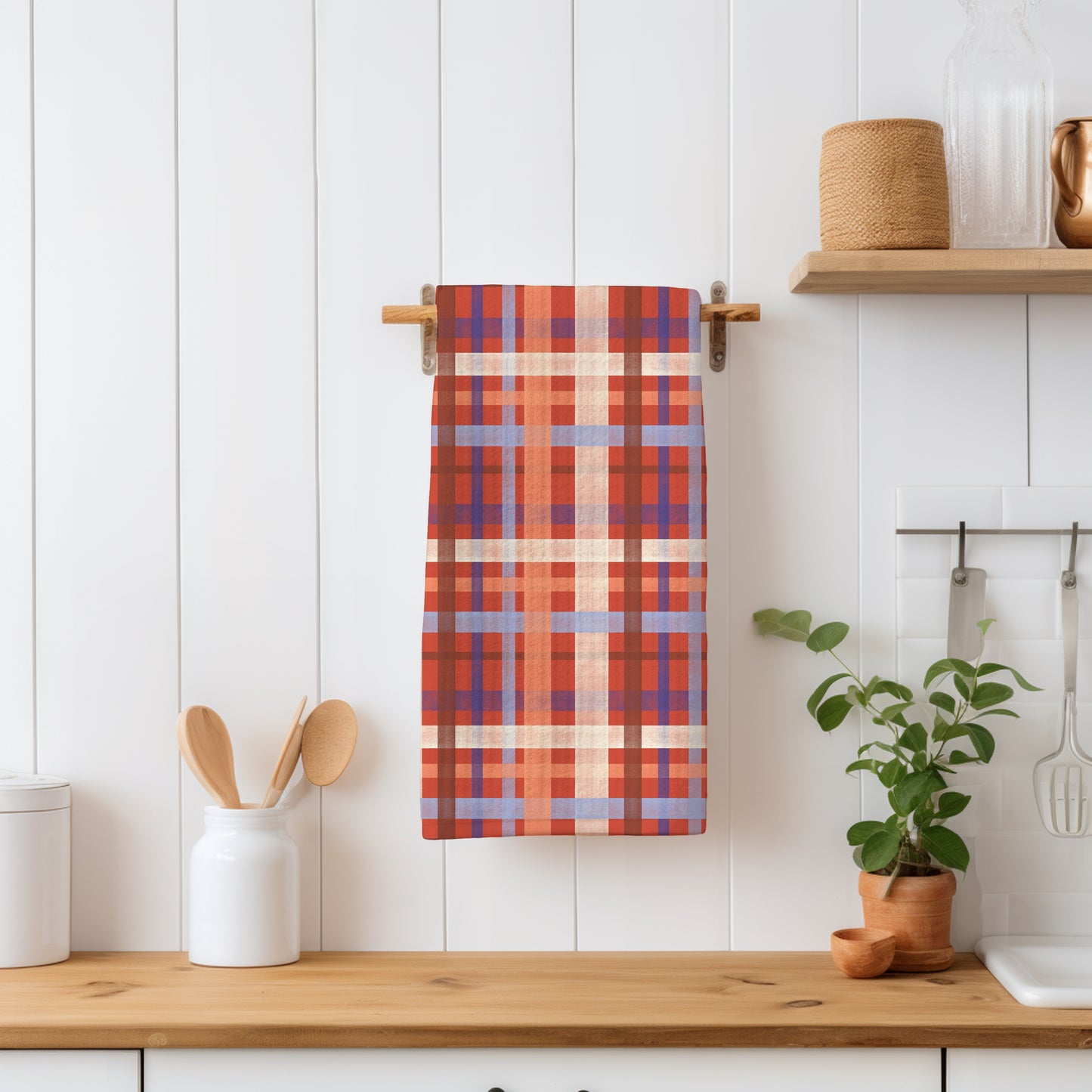Classic Plaid Seamless Pattern Red | Digital Paper PNG | Tartan Check Design | 12” x 12” 300 DPI Commercial Use