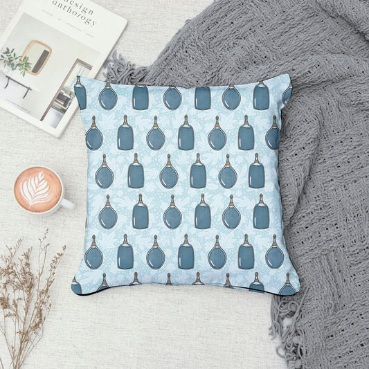 Mystic Witchy Potion Bottles Seamless Pattern Blue | Magical Apothecary Digital Design | PNG 12x12” 300 DPI