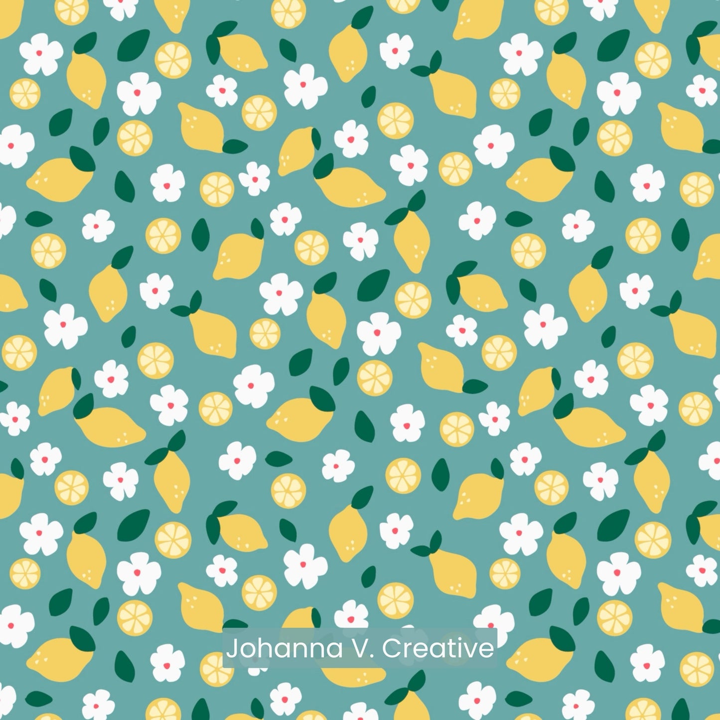 Lemon Blossom Digital Wallpaper Set | Fresh Citrus Aesthetic Phone, Tablet & Desktop Background | Cute Summer Lemon Pattern