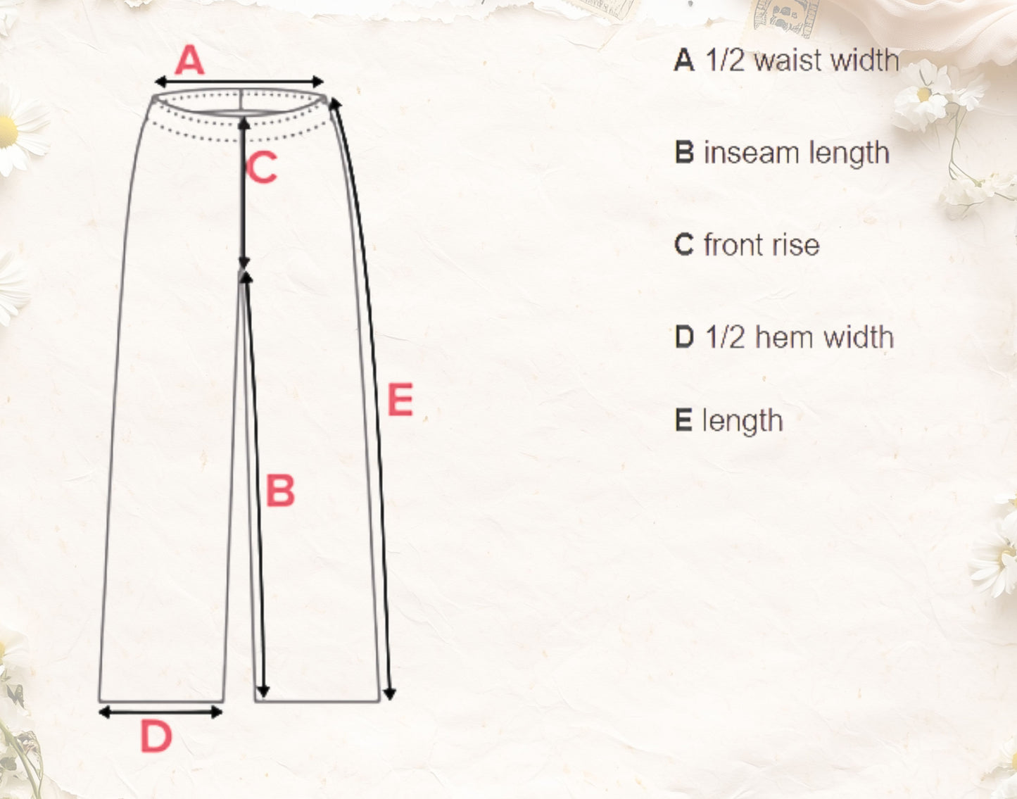 Strawberry Picnic Elastic Waist Pants – Cute Pink Strawberry Pattern Casual Pants | Cottagecore Strawberry Aesthetic Everyday Wear