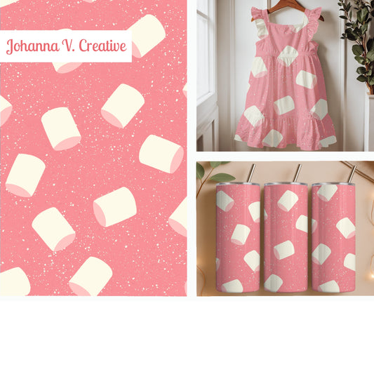 Pink Snow Day Marshmallows