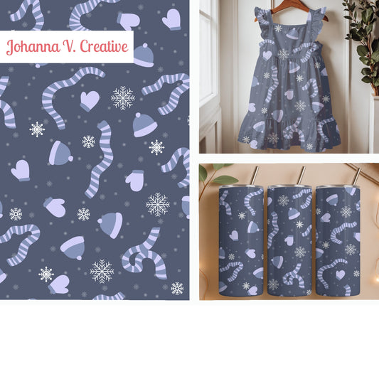 Lavender Snow Day Winter Accessories