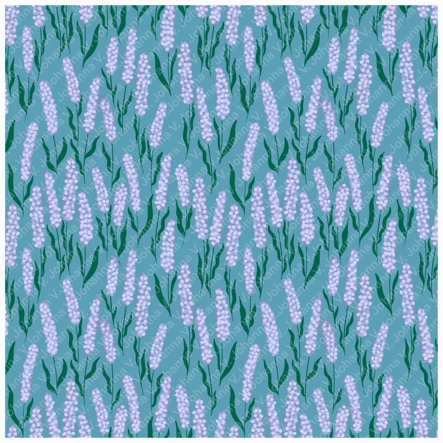 Whimsical Spring Seamless Pattern Bundle | Ladybug, Floral Vase & Lavender Digital Paper Collection | Commercial Use Surface Pattern Set
