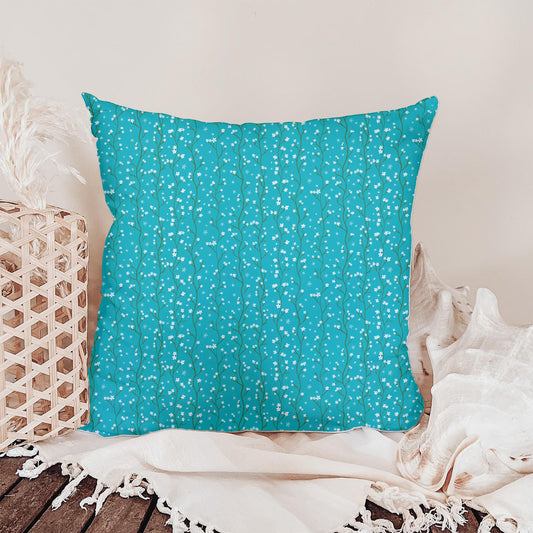 Blossom Vine | Turquoise Floral Seamless Pattern