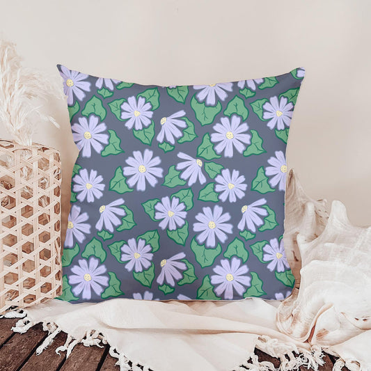 Purple Spring Flowers Seamless Pattern – Lavender & Pink Whimsical Floral Design