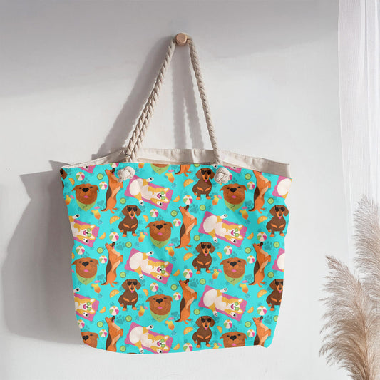 Poolside Pups | Summer Dog Party Seamless Pattern