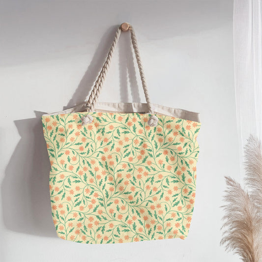 Blooming Florals on Butter Yellow
