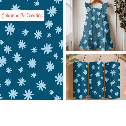 Ditsy Blue Florals